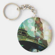 moderna eleganta paris sparkles silhouettemode nyckel ringar