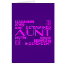 Moderna kvinnliga chic & stilfulla Aunties & mostr Hälsnings Kort