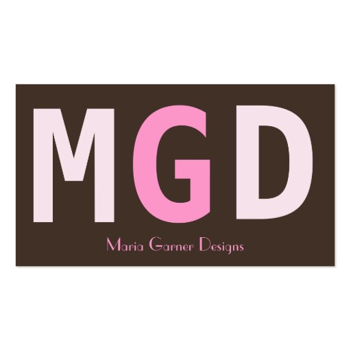 Moderna Monogrambusinesscards Visitkort Mall