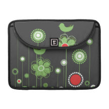 Moderna nyckfulla blommor MacBook Sleeve För MacBook Pro