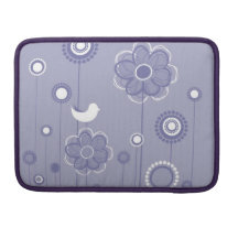 Moderna nyckfulla blommor MacBook Sleeve För MacBooks