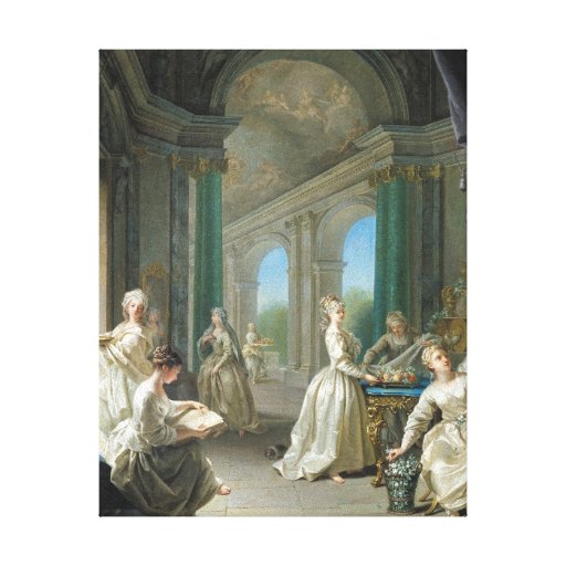 Moderna oskulder, 1728 kanvastryck