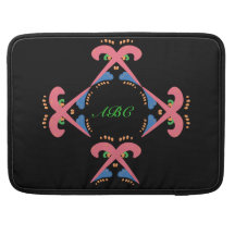 Moderna Rosemaling kvadrerar Sleeves För MacBook Pro