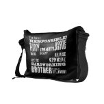 Moderna stilfulla bäst & mest underbar broderkvali messenger bag
