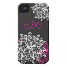 Modernt blom- Iphone 4 fodral