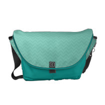 Modernt grönt sparremönster rickshaw messenger bags