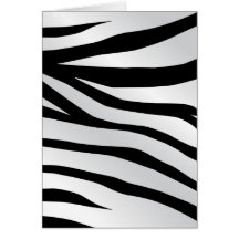 Modernt moderiktigt zebra rändermönster kort