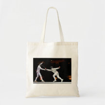 Modernt slåss för fäktningsvärd som är dubbel tote bags