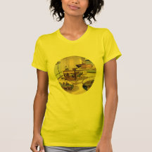 Modernt uppehälle för mitt- århundrade tee shirt
