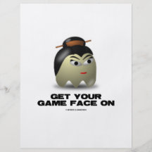 Modig ansikteGeisha (den Retro avataren) Flygblad Designs