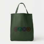 Modiga symboler för grund tote bags