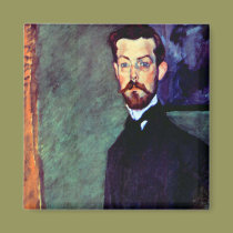 Modigliani konstporträtt som målar Paul Alexanders magneter
