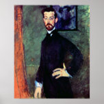 Modigliani - porträtt av Paul Alexanders Print