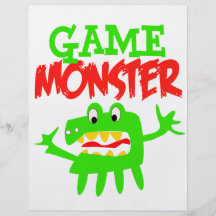 Modigt monster personliga flygblad