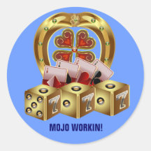 Mojo fastar tur Mojo Workin! Klistermärken