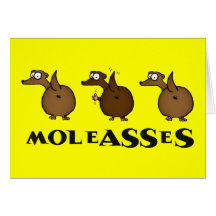 Moleasses hälsningkort