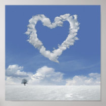 Moln-av-loveheart AFFISCHEN
