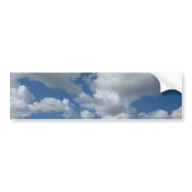 Molnig blå himmel bildekaler