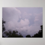 Molnig himmel affisch
