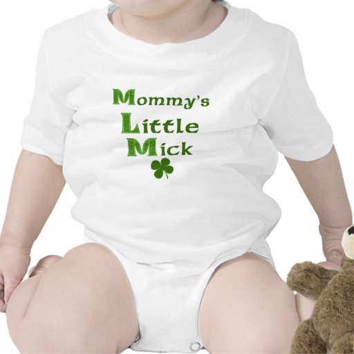 Mommys lite skjorta för Mick rolig irländsk baby Creeper