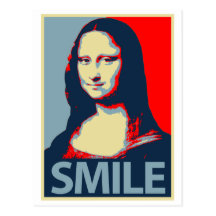 Mona Lisa leende Vykort