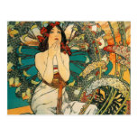 Monaco Monte - carlo Alphonse Mucha Vykort