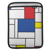 Mondrian Minimalist De Stijl Konst ipad sleeve