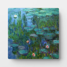 Monet Nympheas näckrosplatta Foto Plack