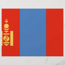 Mongoliet flagga flygblad
