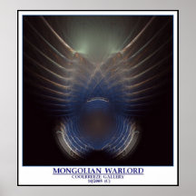 MONGOLISK KRIGSHERRE AFFISCH