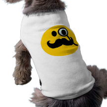 Monocle- & mustaschSmiley (anpassadebackgrnd) Djurkläder