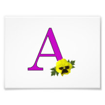 Monogram "A ", Fototryck