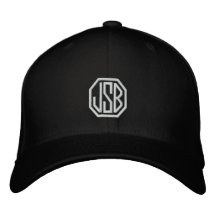 Monogram broderad baseballhatt