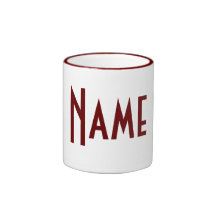 Monogram din kända mugg