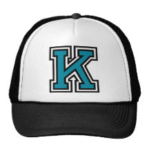 Monogram för brev "K" Baseball Hat