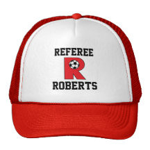 Monogram för brev R i röd fotboll Baseball Hat