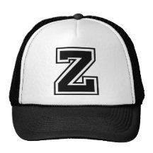 Monogram för brev "Z" Trucker Kepsar