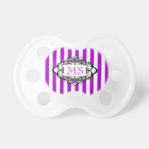 Monogram för godisrandvintage nappar