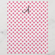 Monogram för polka dotsvitrosor flygblad designs