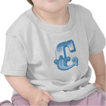 Monogram för Victorianbrev C Tshirts