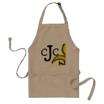 Monogram initiala Fluer de Lis Förkläde