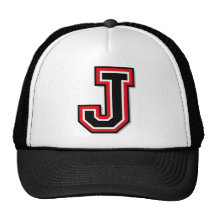 Monogram "J" märka med sina initialer Baseball Hat