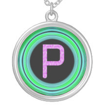 Monogram "P ", Hängsmycken