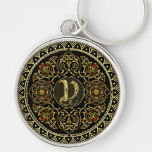 Monogram V Nyckel Ringar