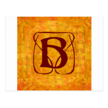 monogram vykort