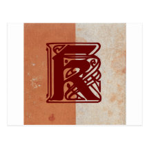 monogram vykort