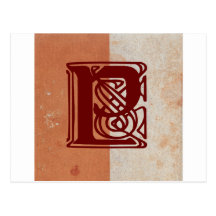 monogram vykort