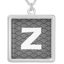 Monogramabstrakt 0180 skräddarsydda halsband