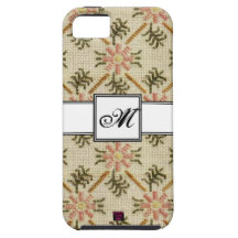 Monogramblommigten Kor-syr design 2 iPhone 5 Cases