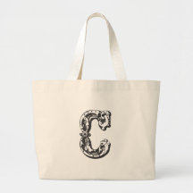 Monogrambrev C i svart Kasse